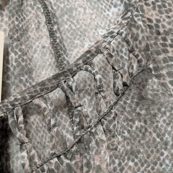 NWT GENTLE FAWN Maise Snake Chiffon Blouse S - Picture 4 of 8